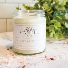 Load image into Gallery viewer, Sea Salt and Eucalyptus Soy Candle - 7.50 oz