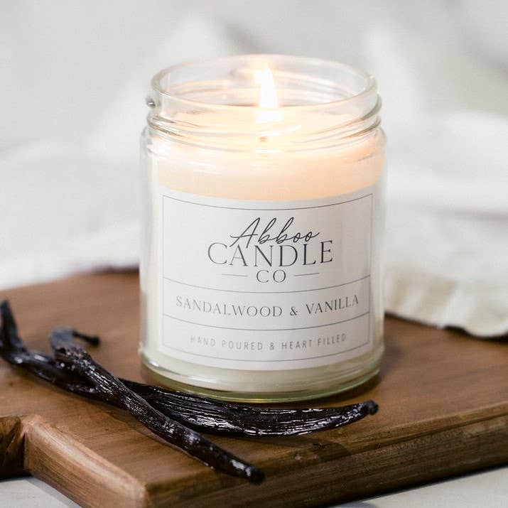 Sandalwood & Vanilla Soy Candle - 7.5 oz
