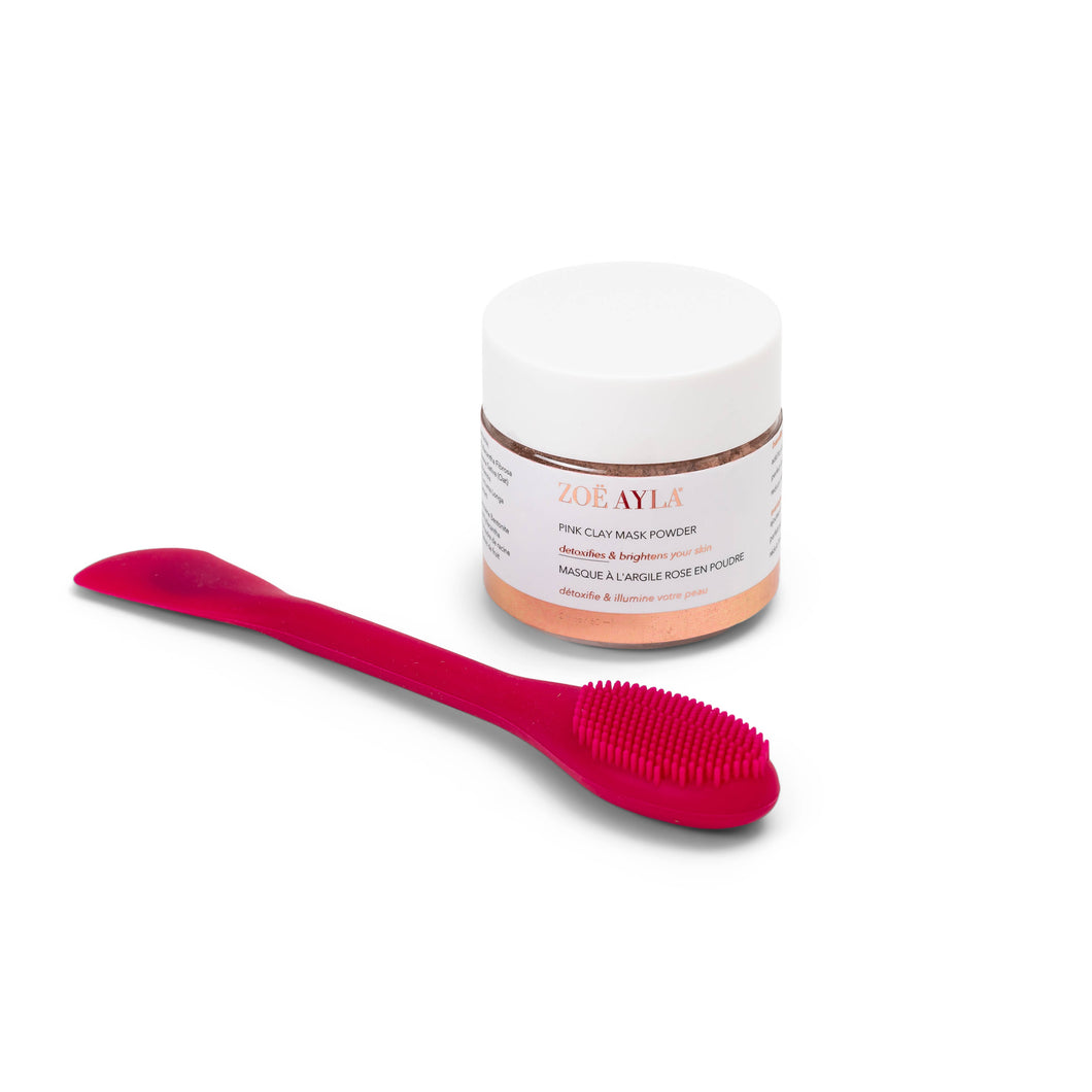 Pink Clay Mask with Applicator