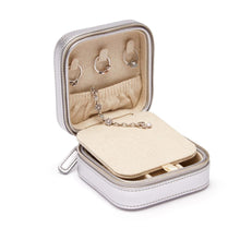 Load image into Gallery viewer, Compact Jewelry Travel Case - Silver
